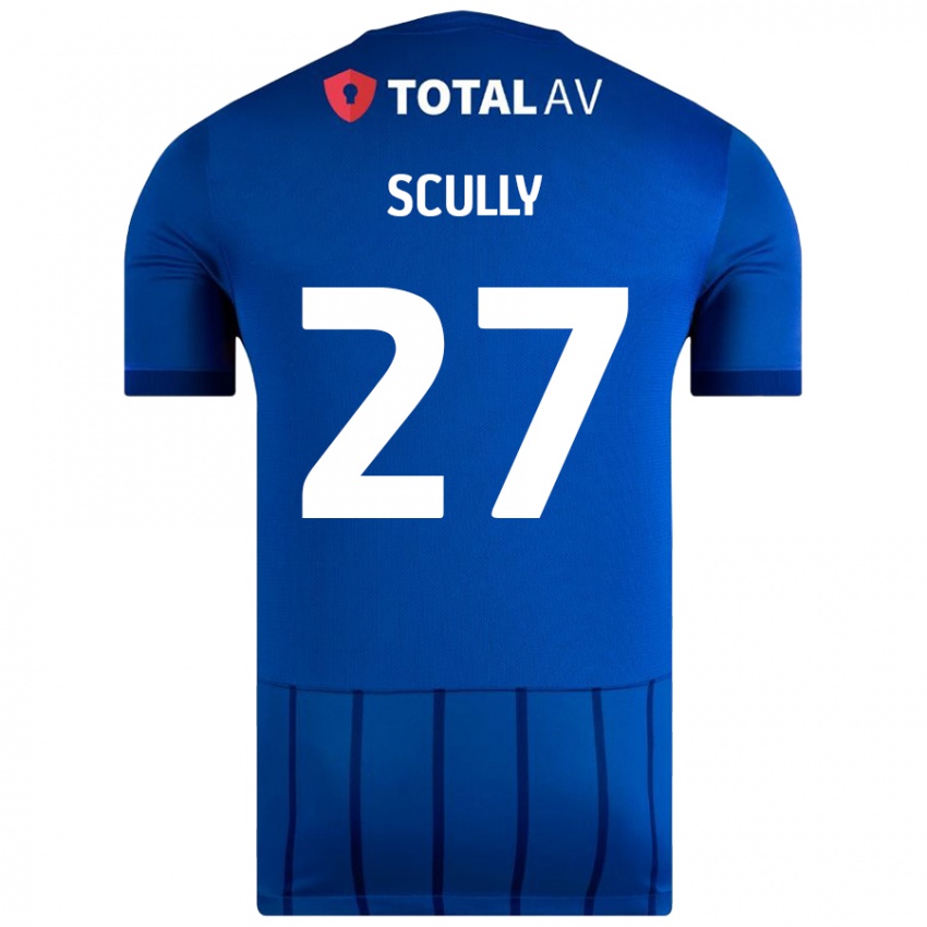 Criança Camisola Anthony Scully #27 Azul Principal 2024/25 Camisa