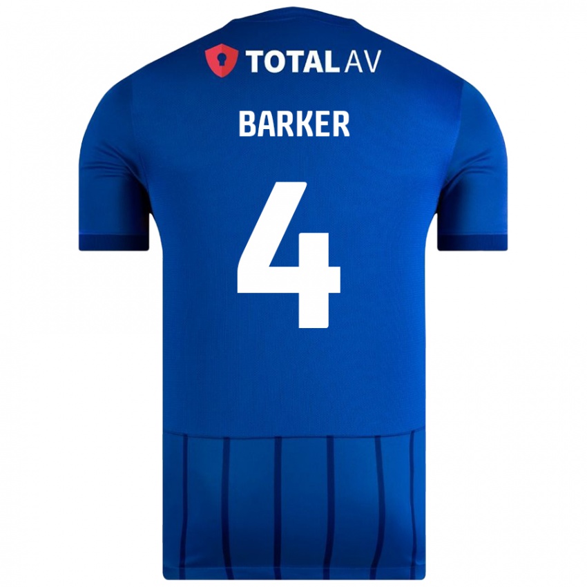 Criança Camisola Sophie Barker #4 Azul Principal 2024/25 Camisa