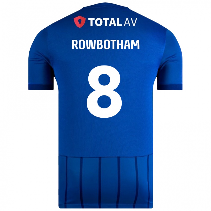 Criança Camisola Ava Rowbotham #8 Azul Principal 2024/25 Camisa