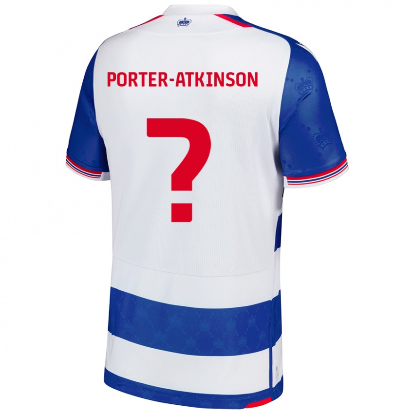 Criança Camisola Jayden Porter-Atkinson #0 Branco Azul Principal 2024/25 Camisa