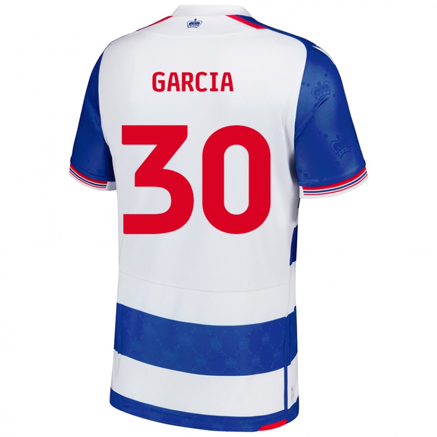 Criança Camisola Andre Garcia #30 Branco Azul Principal 2024/25 Camisa