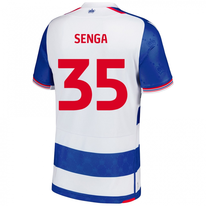 Criança Camisola Jack Senga #35 Branco Azul Principal 2024/25 Camisa