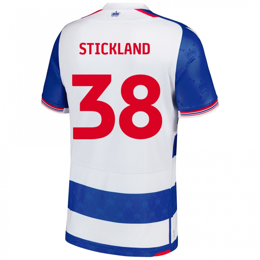 Criança Camisola Michael Stickland #38 Branco Azul Principal 2024/25 Camisa