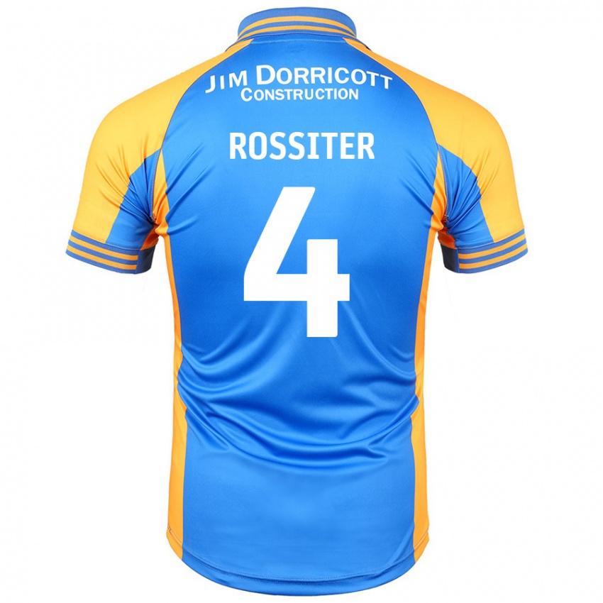 Criança Camisola Jordan Rossiter #4 Âmbar Azul Principal 2024/25 Camisa