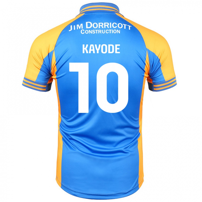 Criança Camisola Joshua Kayode #10 Âmbar Azul Principal 2024/25 Camisa