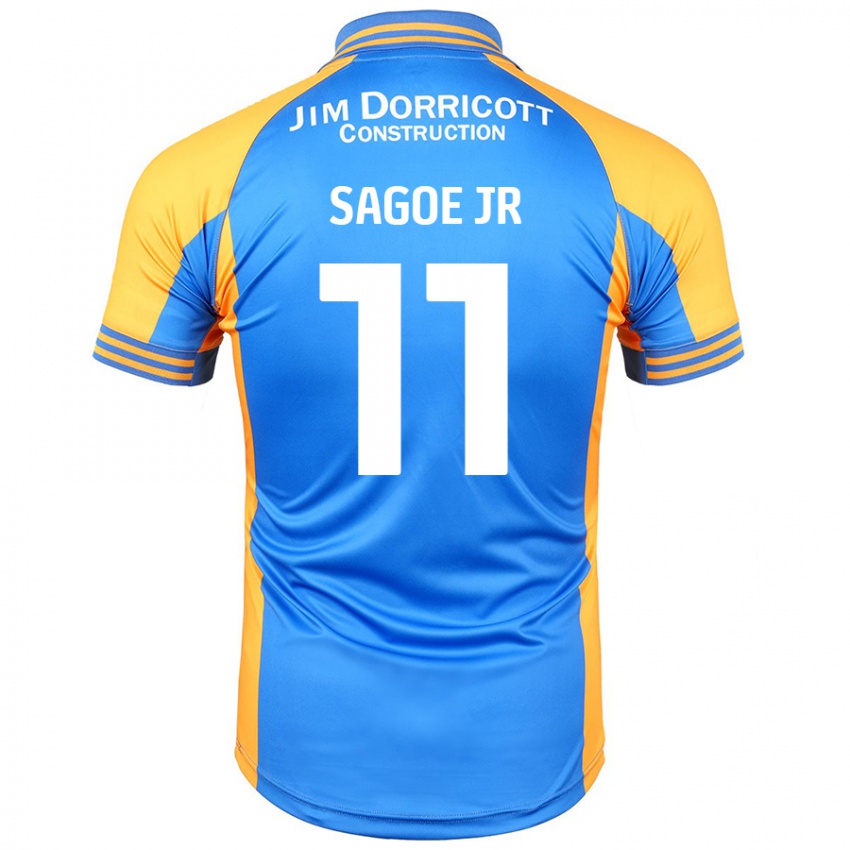 Criança Camisola Charles Sagoe Jr #11 Âmbar Azul Principal 2024/25 Camisa