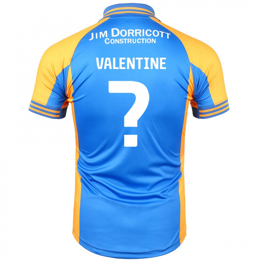 Criança Camisola Jayden Valentine #0 Âmbar Azul Principal 2024/25 Camisa