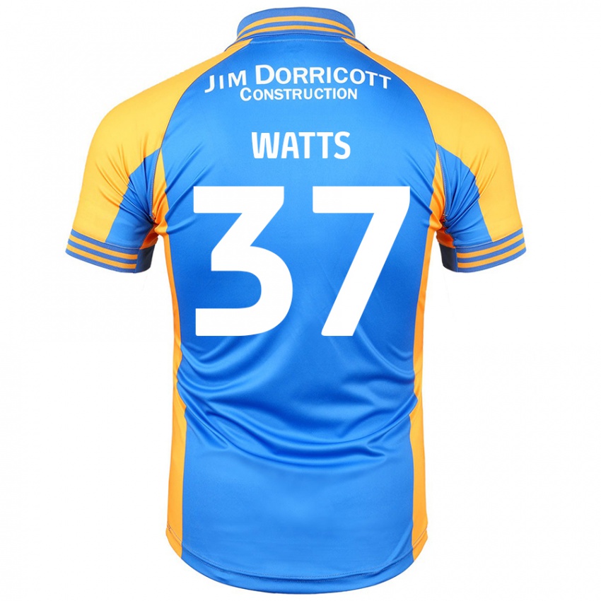 Criança Camisola Harvey Watts #37 Âmbar Azul Principal 2024/25 Camisa