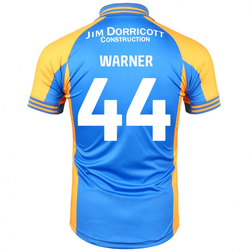 Criança Camisola James Warner #44 Âmbar Azul Principal 2024/25 Camisa