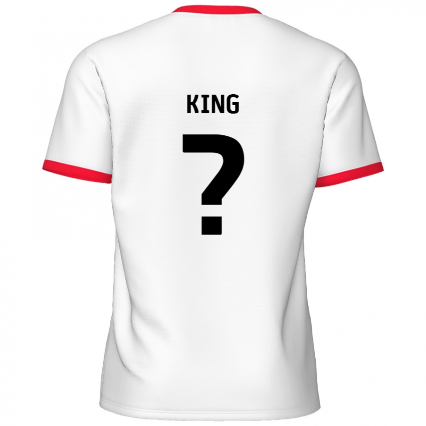 Criança Camisola Eli King #0 Vermelho Branco Principal 2024/25 Camisa