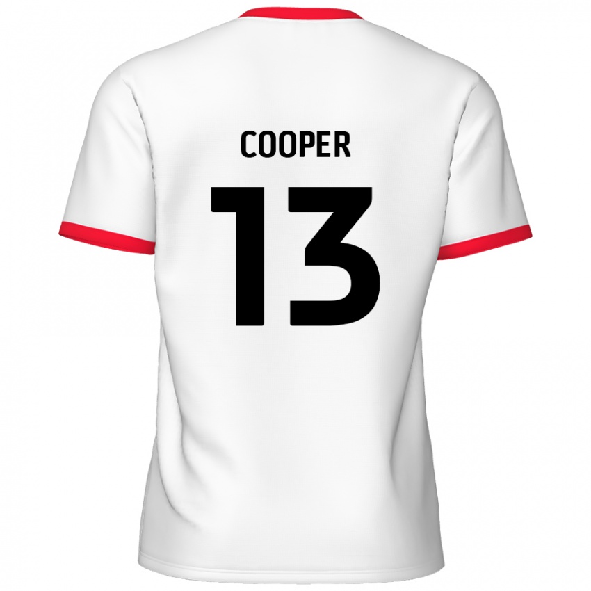 Criança Camisola Murphy Cooper #13 Vermelho Branco Principal 2024/25 Camisa