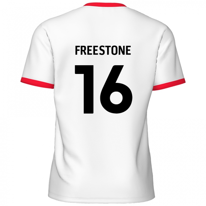 Criança Camisola Lewis Freestone #16 Vermelho Branco Principal 2024/25 Camisa