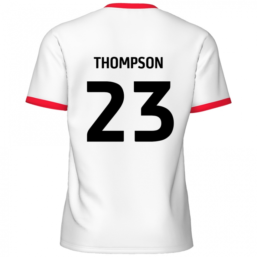 Criança Camisola Louis Thompson #23 Vermelho Branco Principal 2024/25 Camisa