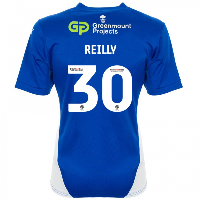 Criança Camisola Jack Reilly #30 Branco Azul Principal 2024/25 Camisa