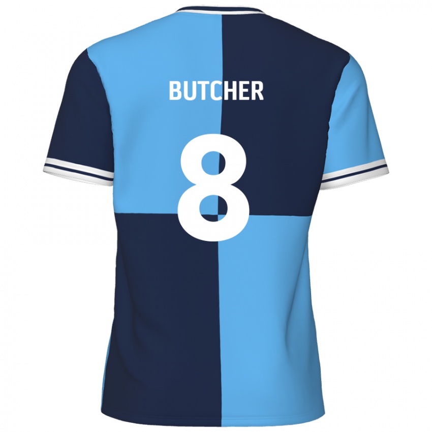 Criança Camisola Matt Butcher #8 Azul Céu Azul Escuro Principal 2024/25 Camisa