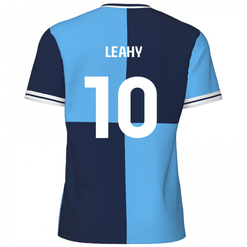 Criança Camisola Luke Leahy #10 Azul Céu Azul Escuro Principal 2024/25 Camisa