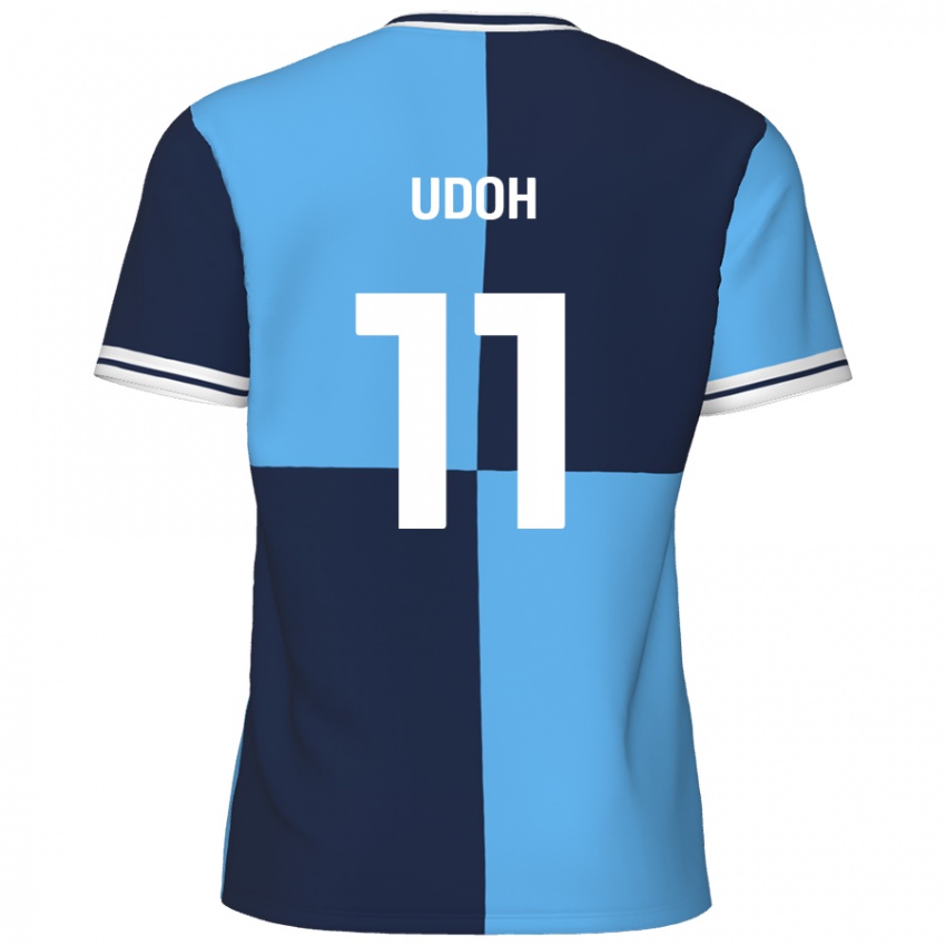 Criança Camisola Daniel Udoh #11 Azul Céu Azul Escuro Principal 2024/25 Camisa