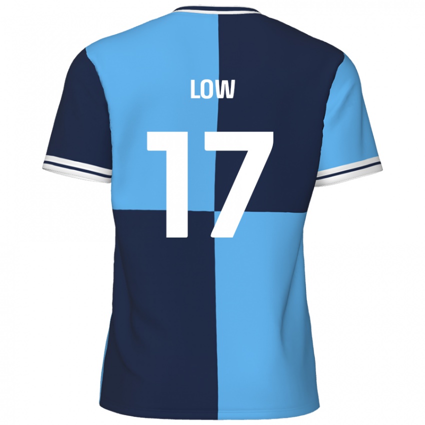 Criança Camisola Joe Low #17 Azul Céu Azul Escuro Principal 2024/25 Camisa