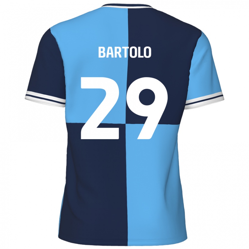 Criança Camisola Jaiden Bartolo #29 Azul Céu Azul Escuro Principal 2024/25 Camisa