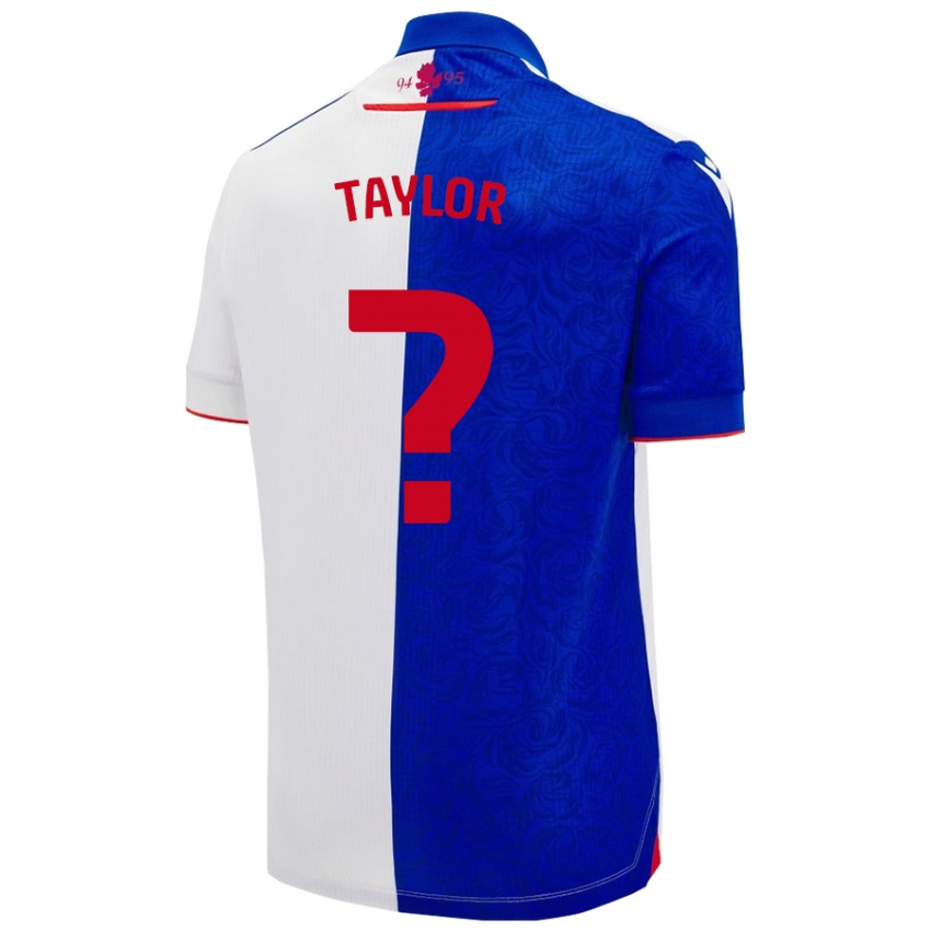 Criança Camisola Bradley Taylor #0 Céu Azul Branco Principal 2024/25 Camisa