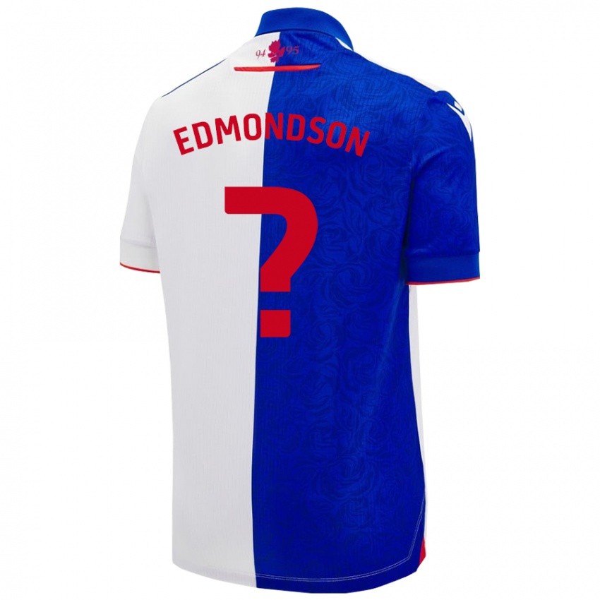 Criança Camisola Stephen Edmondson #0 Céu Azul Branco Principal 2024/25 Camisa