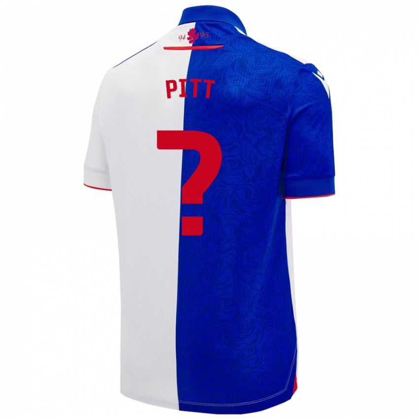 Criança Camisola Theo Pitt #0 Céu Azul Branco Principal 2024/25 Camisa