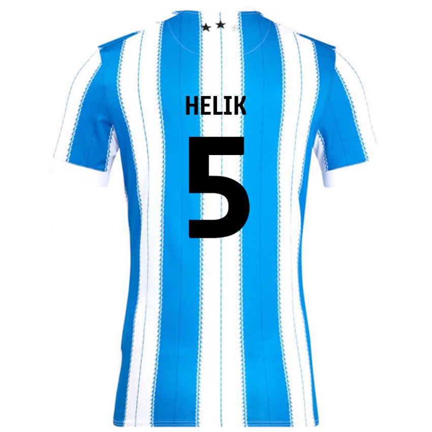 Criança Camisola Michal Helik #5 Azul Branco Principal 2024/25 Camisa