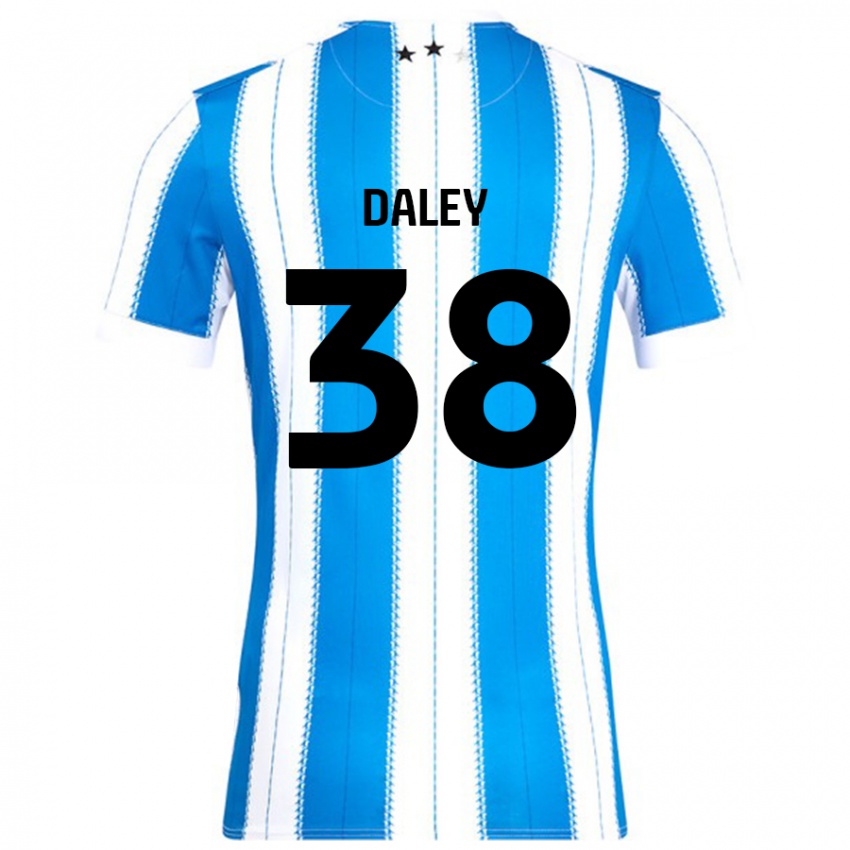 Criança Camisola Luke Daley #38 Azul Branco Principal 2024/25 Camisa