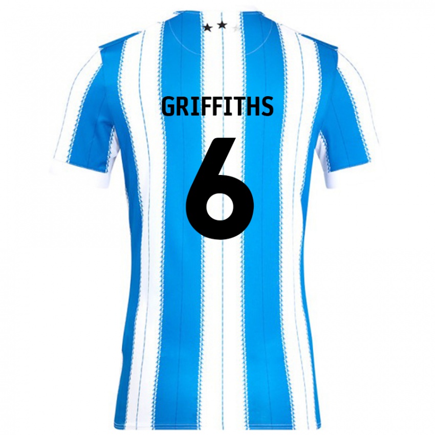 Criança Camisola Lauren Griffiths #6 Azul Branco Principal 2024/25 Camisa