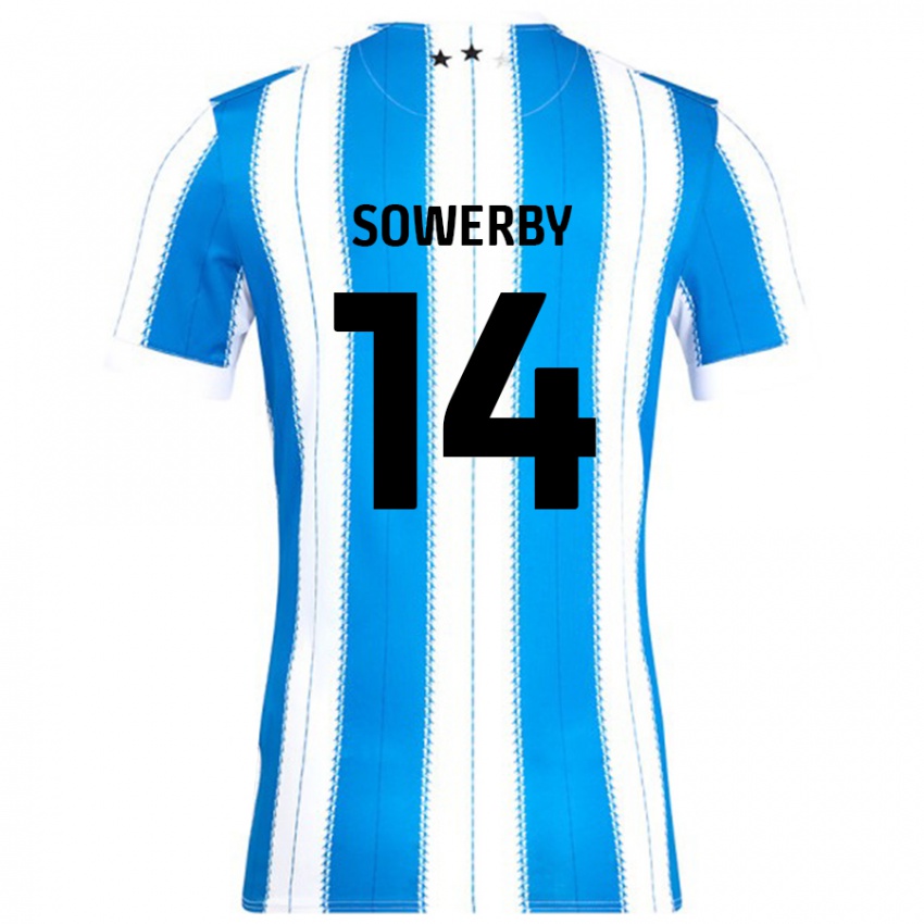 Criança Camisola Lucy Sowerby #14 Azul Branco Principal 2024/25 Camisa