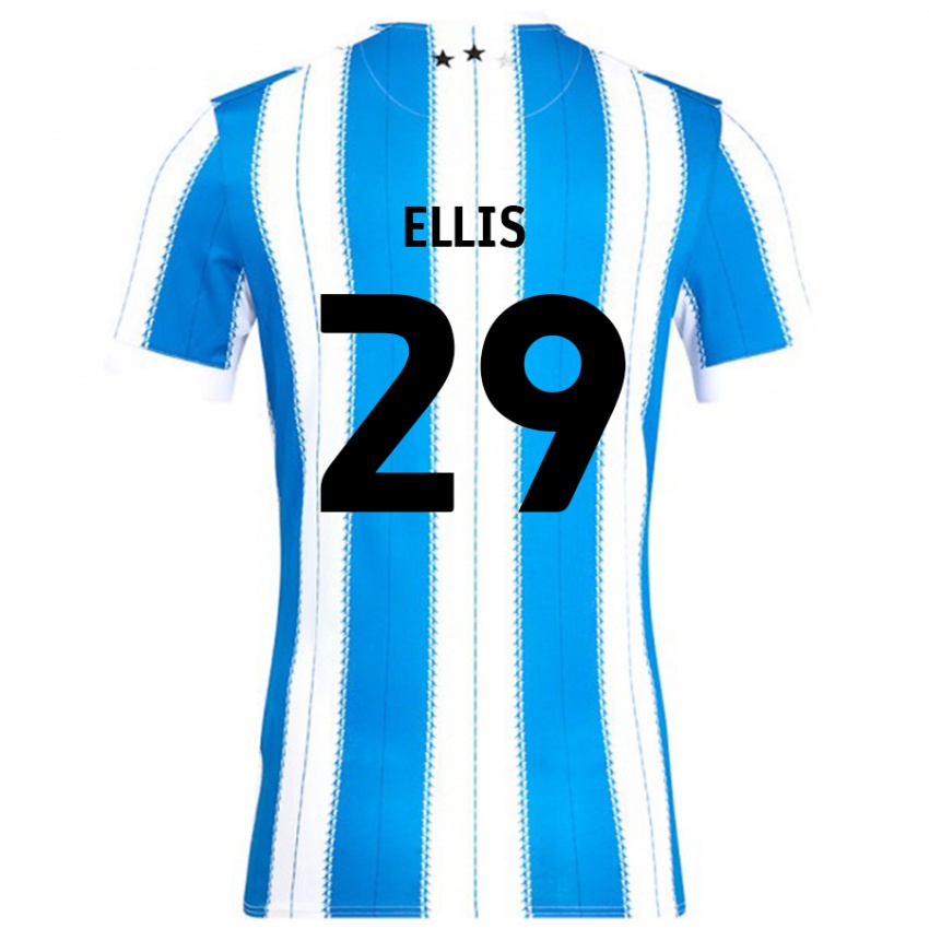 Criança Camisola Molly Ellis #29 Azul Branco Principal 2024/25 Camisa