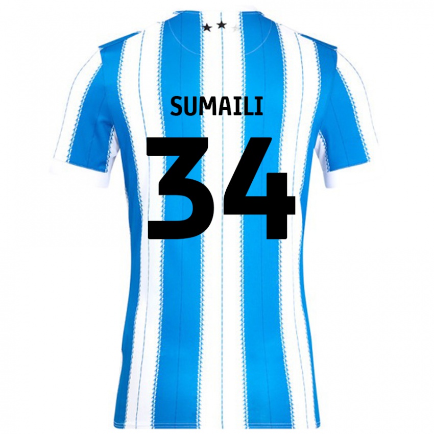 Criança Camisola Falone Sumaili #34 Azul Branco Principal 2024/25 Camisa