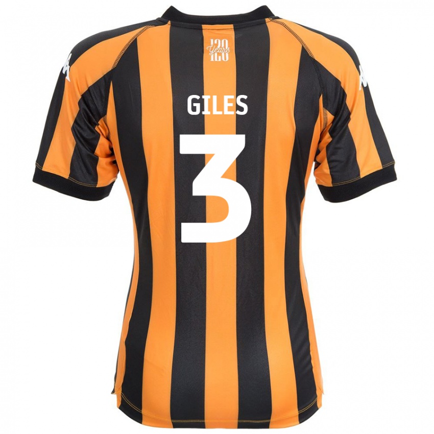 Criança Camisola Ryan Giles #3 Âmbar Negro Principal 2024/25 Camisa