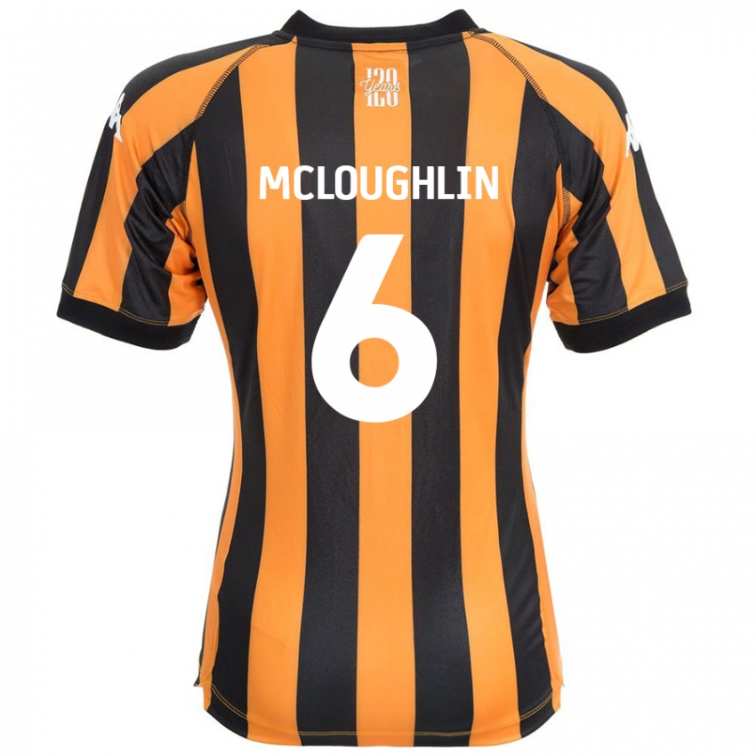 Criança Camisola Sean Mcloughlin #6 Âmbar Negro Principal 2024/25 Camisa