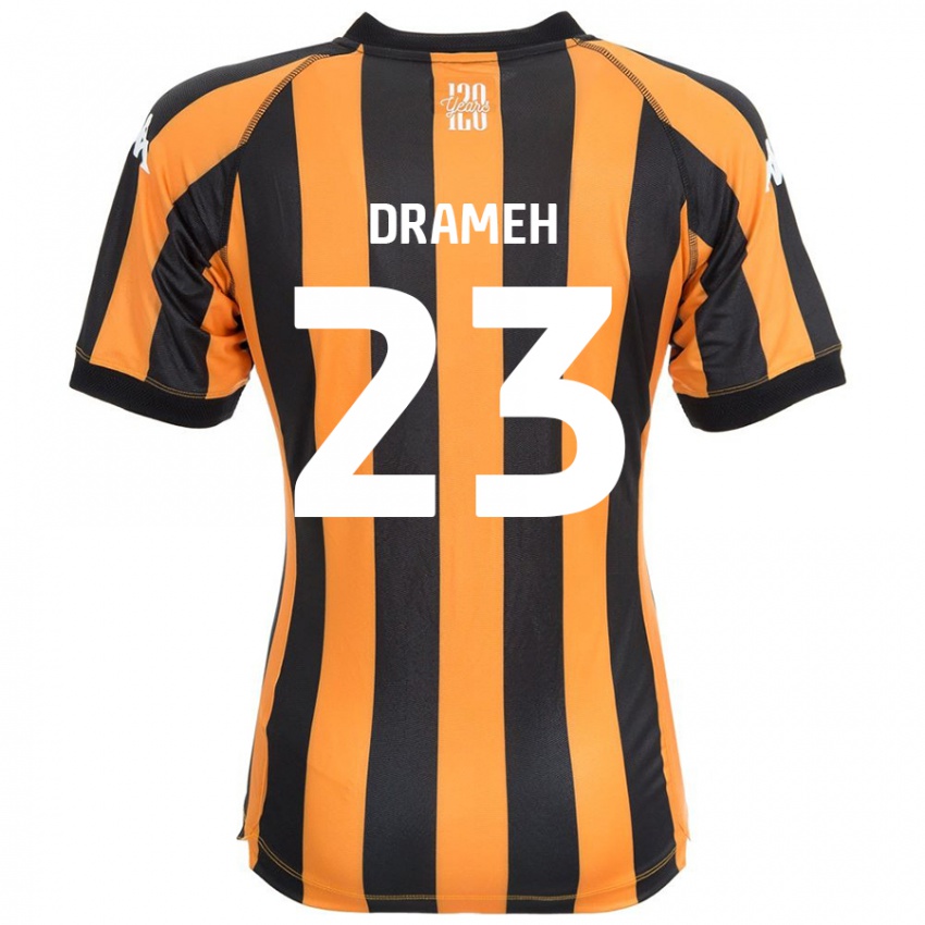 Criança Camisola Cody Drameh #23 Âmbar Negro Principal 2024/25 Camisa