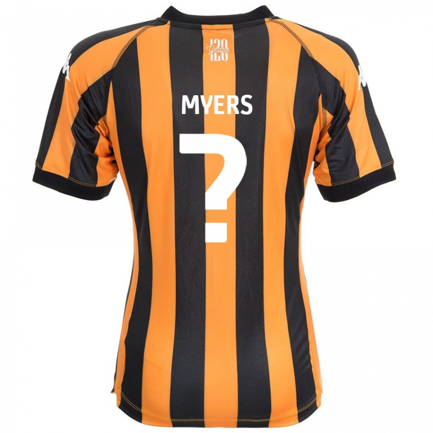 Criança Camisola Zane Myers #0 Âmbar Negro Principal 2024/25 Camisa