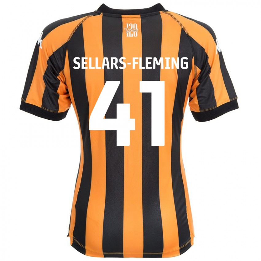 Criança Camisola Tyrell Sellars-Fleming #41 Âmbar Negro Principal 2024/25 Camisa