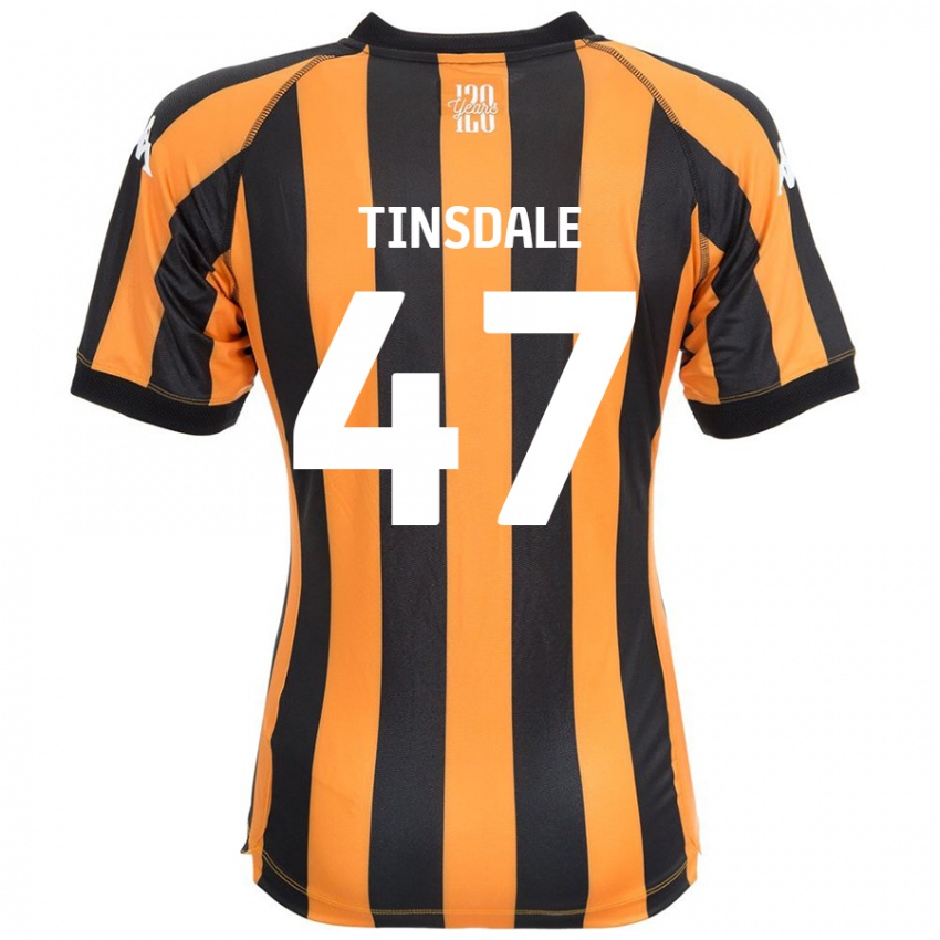 Criança Camisola Nathan Tinsdale #47 Âmbar Negro Principal 2024/25 Camisa