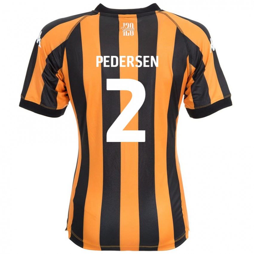 Criança Camisola Eden Pedersen #2 Âmbar Negro Principal 2024/25 Camisa