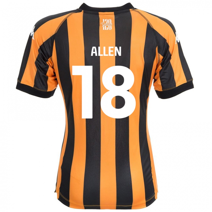 Criança Camisola Aaliyah Allen #18 Âmbar Negro Principal 2024/25 Camisa