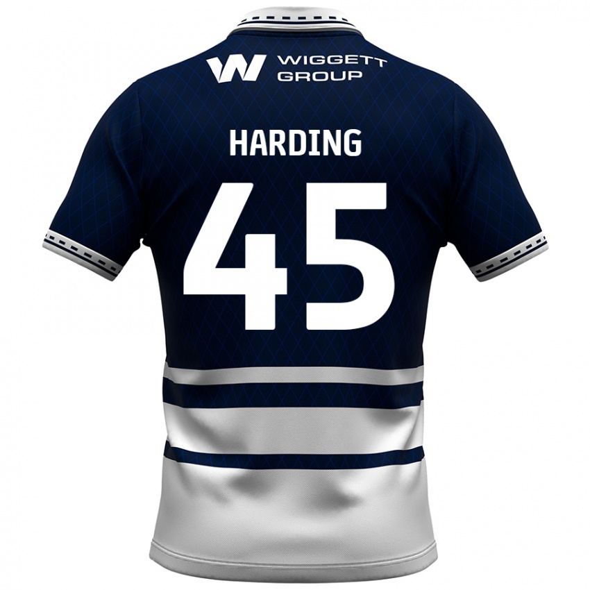 Criança Camisola Wes Harding #45 Azul Marinho Branco Principal 2024/25 Camisa