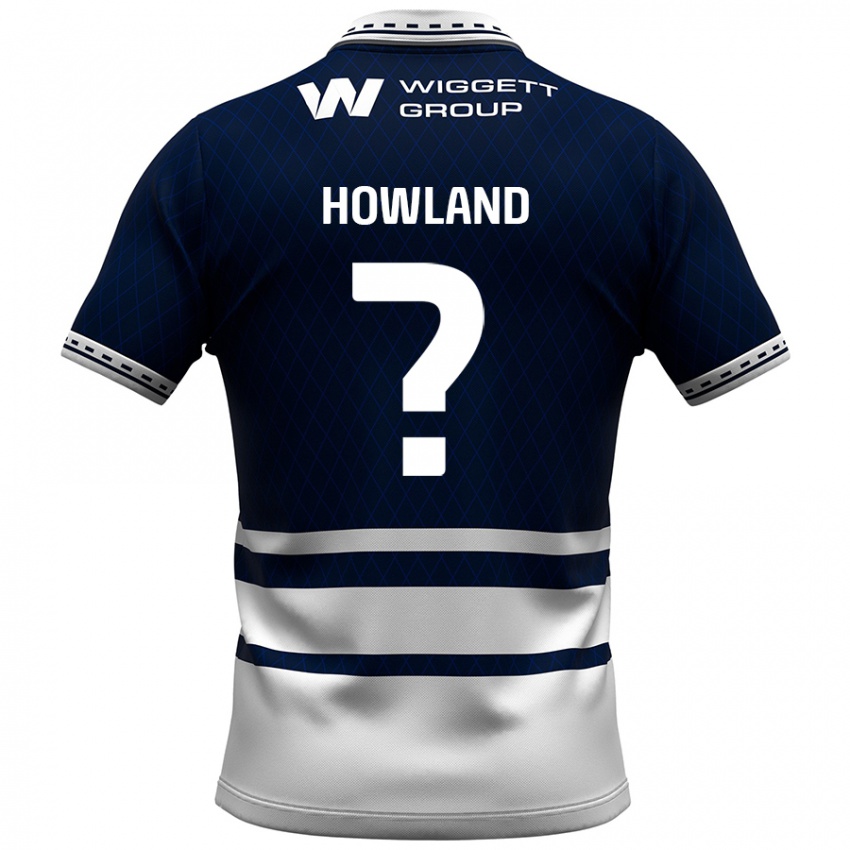 Criança Camisola Jack Howland #0 Azul Marinho Branco Principal 2024/25 Camisa