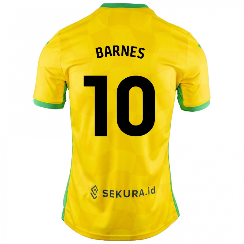 Criança Camisola Ashley Barnes #10 Verde Amarelo Principal 2024/25 Camisa