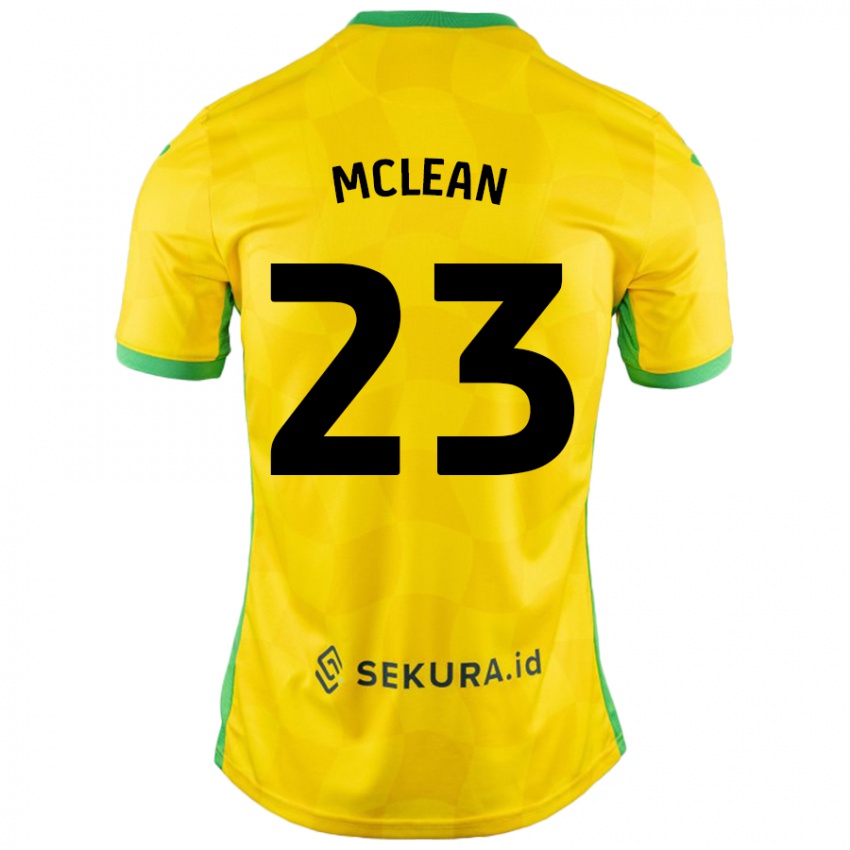 Criança Camisola Kenny Mclean #23 Verde Amarelo Principal 2024/25 Camisa