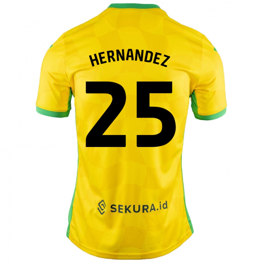 Criança Camisola Onel Hernández #25 Verde Amarelo Principal 2024/25 Camisa