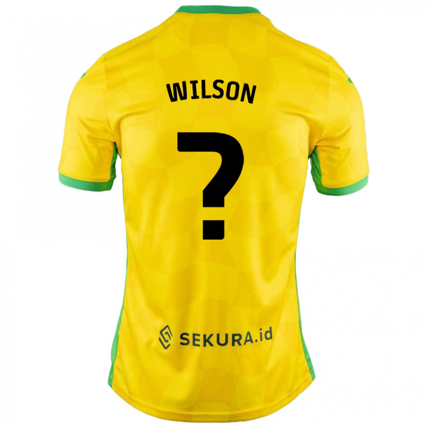 Criança Camisola Charlie Wilson #0 Verde Amarelo Principal 2024/25 Camisa