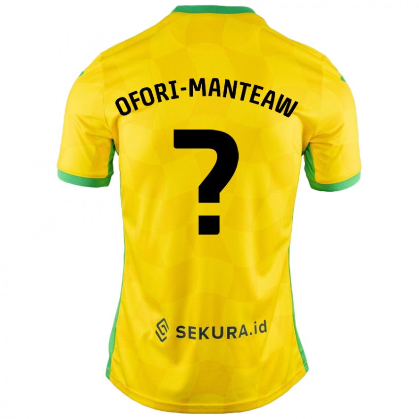 Criança Camisola Lloyd Ofori-Manteaw #0 Verde Amarelo Principal 2024/25 Camisa