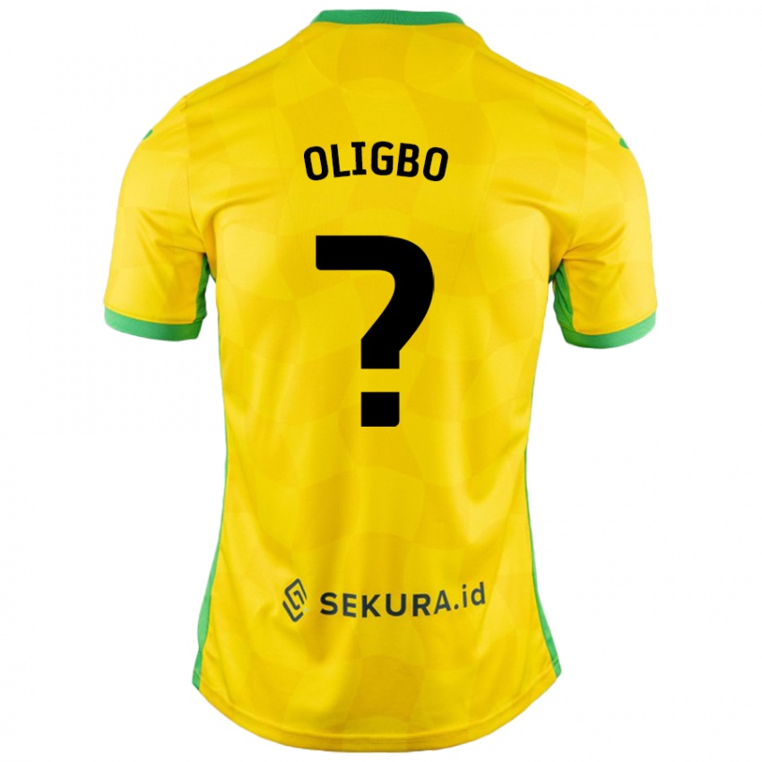 Criança Camisola Finlay Oligbo #0 Verde Amarelo Principal 2024/25 Camisa