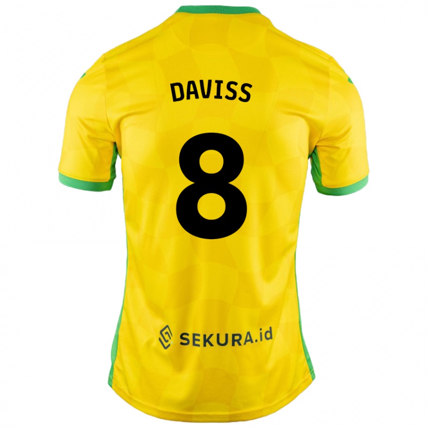 Criança Camisola Millie Daviss #8 Verde Amarelo Principal 2024/25 Camisa