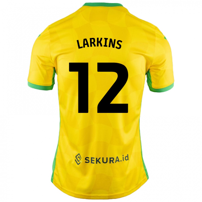 Criança Camisola Anna Larkins #12 Verde Amarelo Principal 2024/25 Camisa